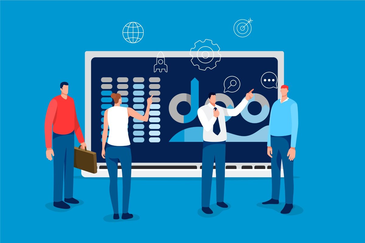 Consultores analizando mejoras funcionales en ERP Oracle para empresas